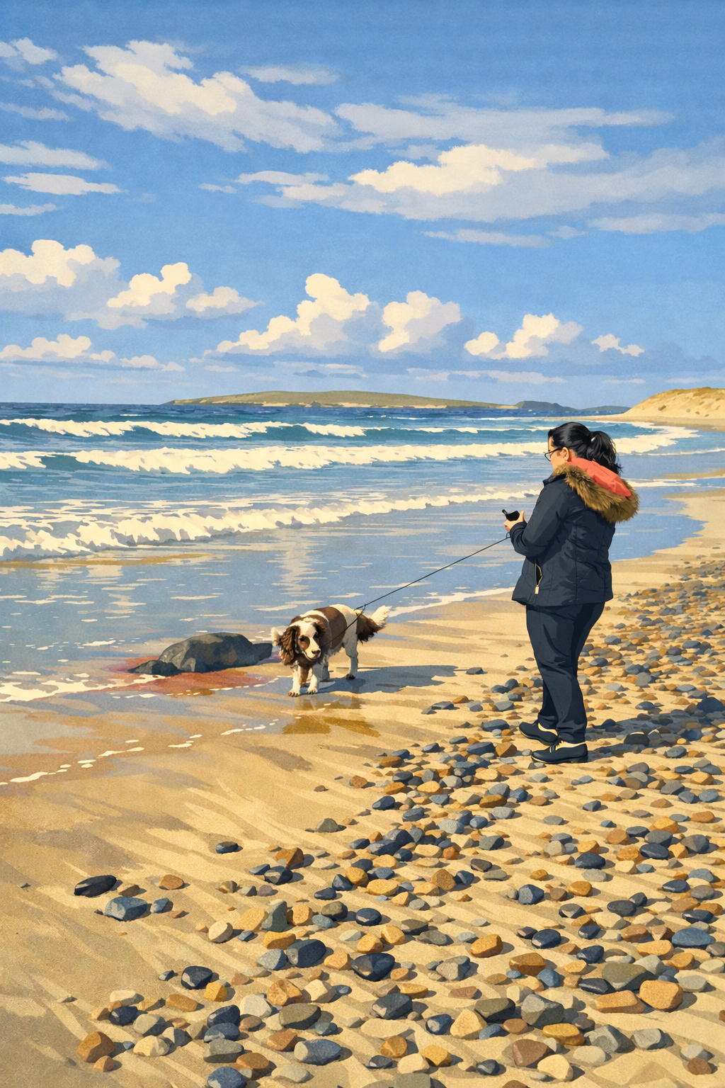 Coastal still life used as supporting artwork