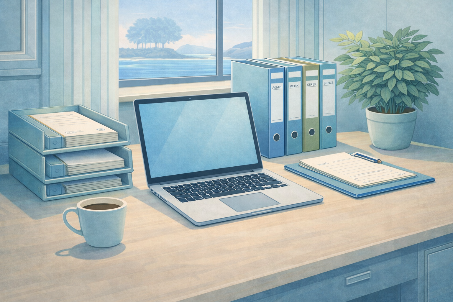 Organised digital planning workspace