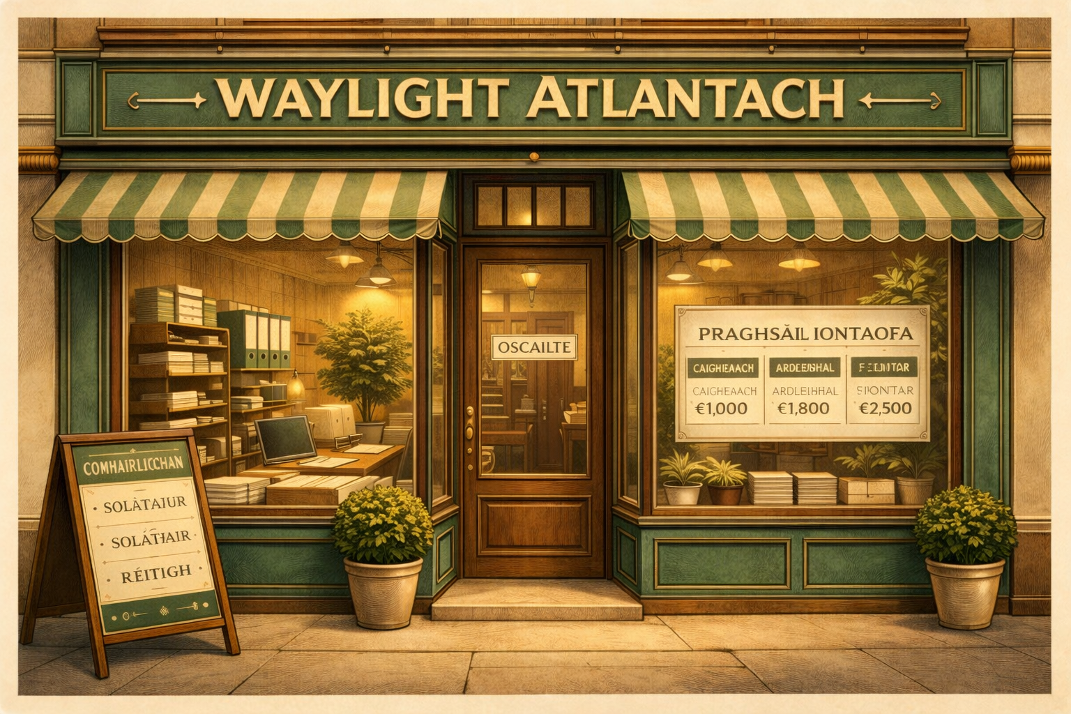 WayLight shop illustration - Irish